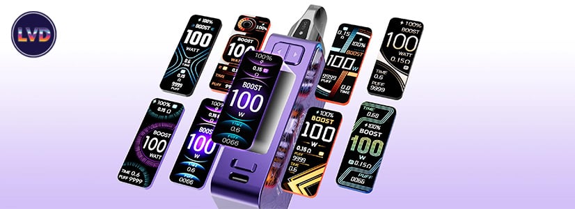 affichage et écran du PM 100